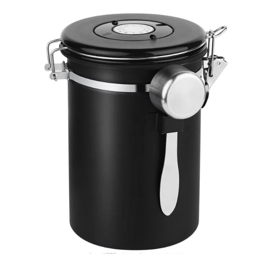 Pigna Airtight Stainless Steel Coffee Storage Jar - 1800ml