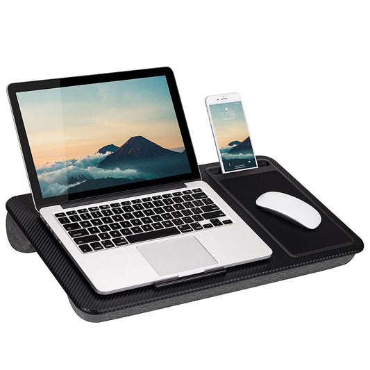 Pigna Cushion Lap Desk - 17"Laptop - Mousepad & Phone Holder - Couch & Bed