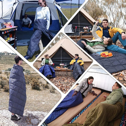 Pigna Down Lightweight Camping Blanket with Buttons - (140cm x 200cm)