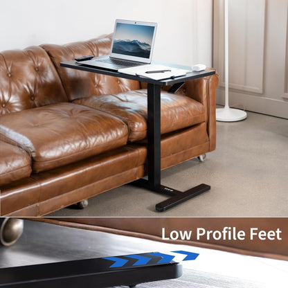 Pigna Mobile Laptop Desk - (Hidden Wheels, Bedside Cart, Height Adjustable)