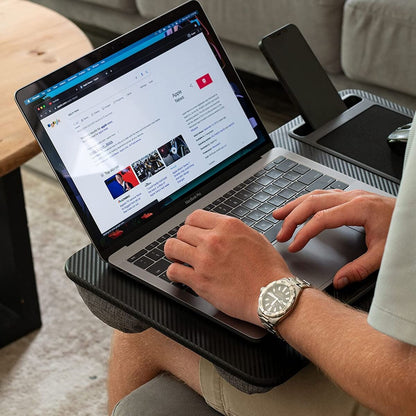 Pigna Cushion Lap Desk - 17"Laptop - Mousepad & Phone Holder - Couch & Bed